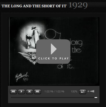 The long and the short of it 1929